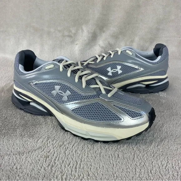 Under Armour UA Apparition Mens Shoes Sneakers Size 10.5 Metal Gray NEW