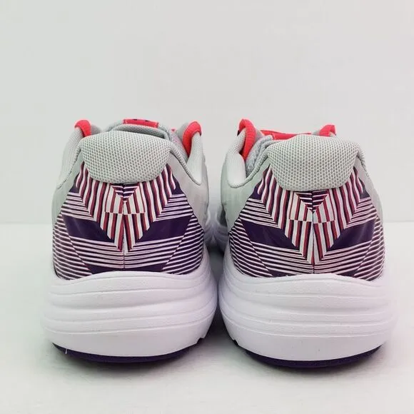 Under Armour UA GGS Outhustle Print Girls Sz 6Y Womens 7.5 Gray Pink Shoes