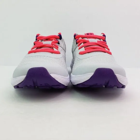 Under Armour UA GGS Outhustle Print Girls Sz 6Y Womens 7.5 Gray Pink Shoes