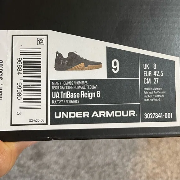 Under Armour UA TriBase Reign 6 Men's Black Training Shoes