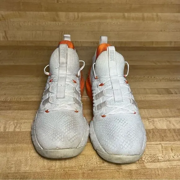 Under Armour Shoes Mens Size 8.5 White Orange Project Rock 3 Training Sneakers