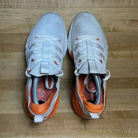 Under Armour Shoes Mens Size 8.5 White Orange Project Rock 3 Training Sneakers