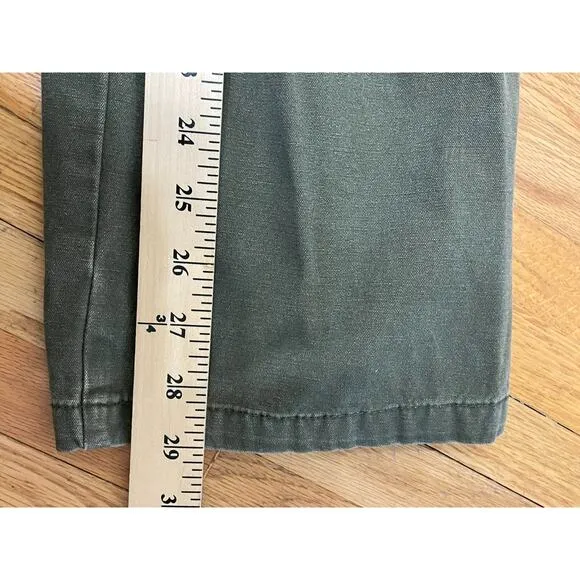 U.S. Union Army Men's Pants Cargo Airforce Airborne Military Ankle Zip 32 Green