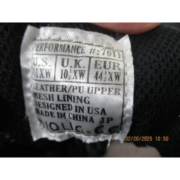 USED Dr. Comfort Mens Athletic Shoe, Black -Size 11 Extra Wide