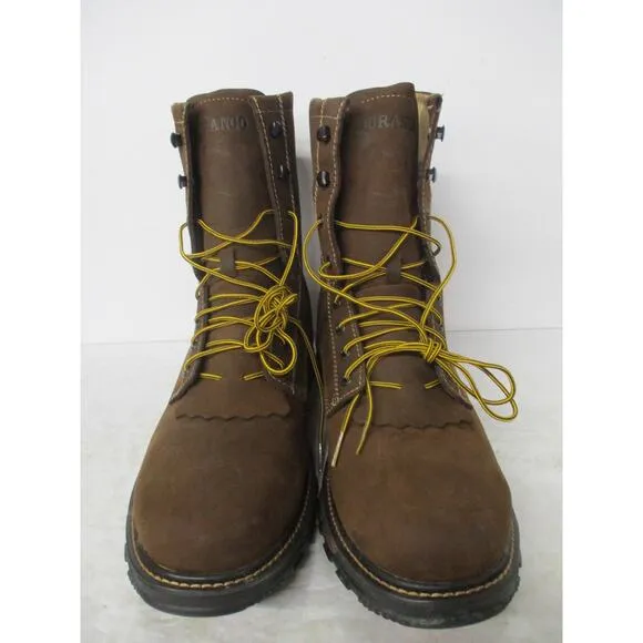 USED Durango Men's Maverick XP Steel Toe Waterproof Lacer Work Boot ,Brown-Sz 12