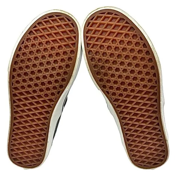 Vans Asher Perforated Women's Slip On Shoes Size 9 Medium Black Pre-Owned