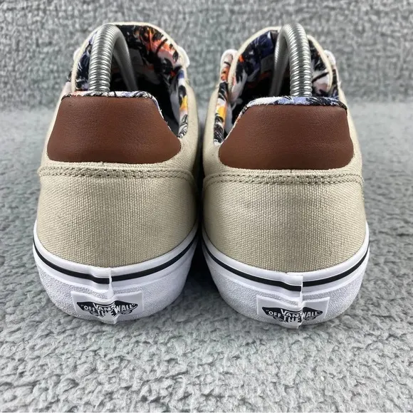 VANS ATWOOD DELUXE SNEAKER MENS 8.5 TAN LACE UP TWO‎ TUNE LEATHER CANVAS PRINTS