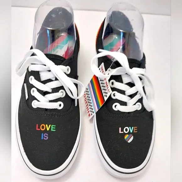 Vans‎ Authentic Pride 2023, Love Is Love Low Sneakers, NWT, Size 7|EUR 37