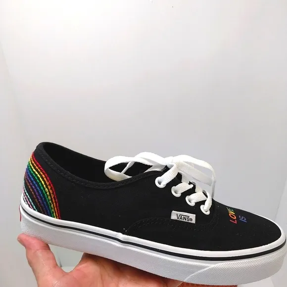 Vans‎ Authentic Pride 2023, Love Is Love Low Sneakers, NWT, Size 7|EUR 37
