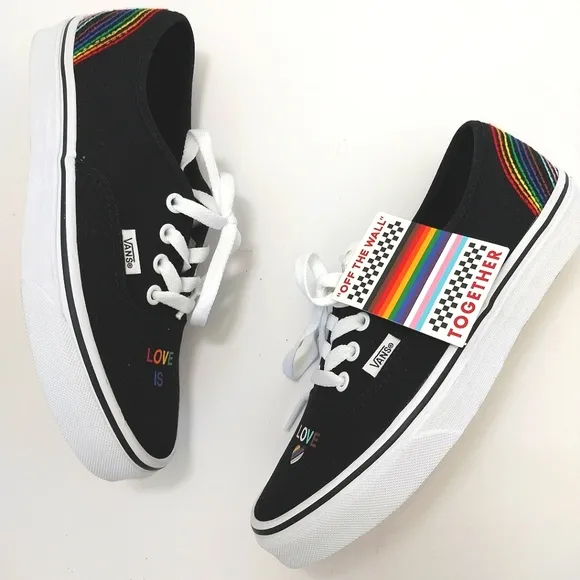 Vans‎ Authentic Pride 2023, Love Is Love Low Sneakers, NWT, Size 7|EUR 37