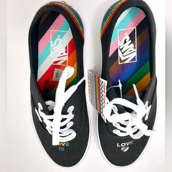 Vans‎ Authentic Pride 2023, Love Is Love Low Sneakers, NWT, Size 7|EUR 37