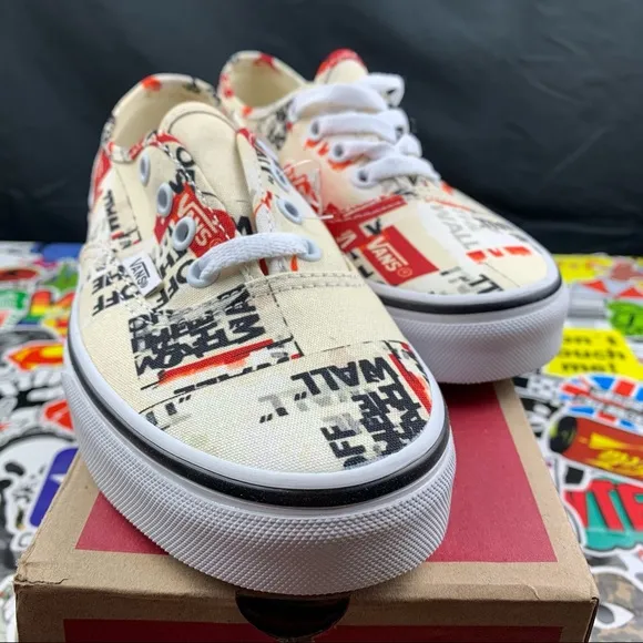 Vans Authentic Style Logo Plastered 6 Womens