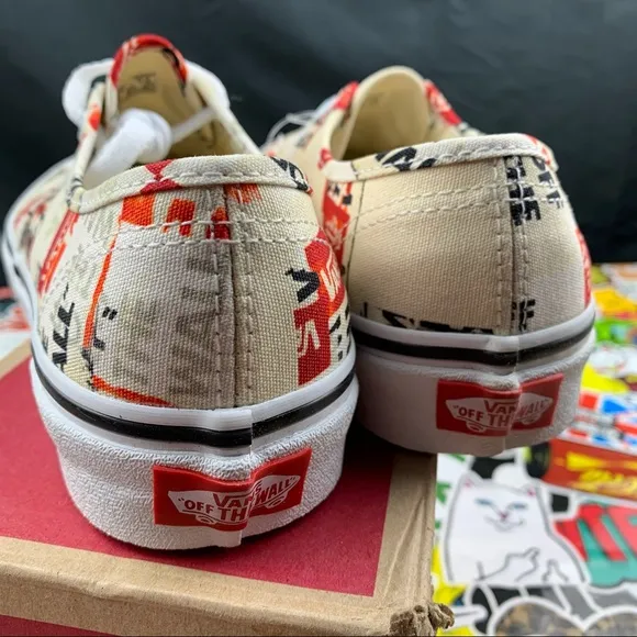 Vans Authentic Style Logo Plastered 6 Womens