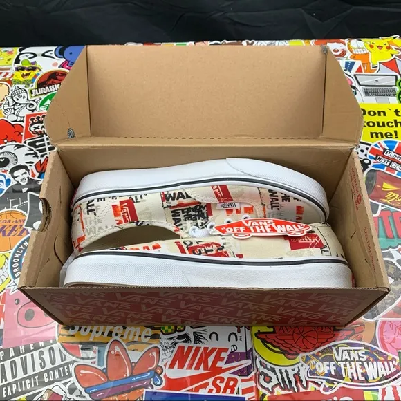 Vans Authentic Style Logo Plastered 6 Womens