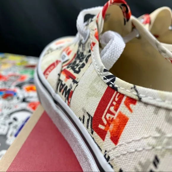 Vans Authentic Style Logo Plastered 6 Womens