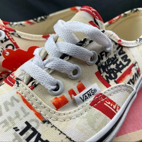 Vans Authentic Style Logo Plastered 6 Womens
