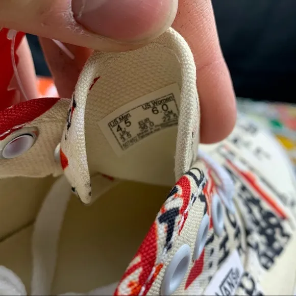 Vans Authentic Style Logo Plastered 6 Womens