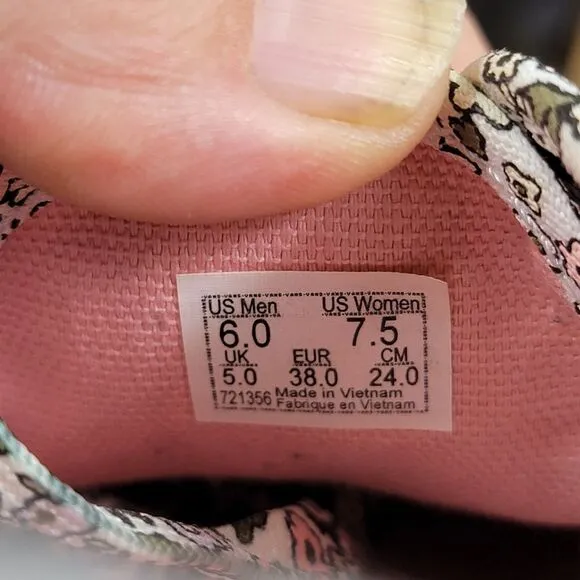 Vans Authentic Mono Floral Women's 7.5