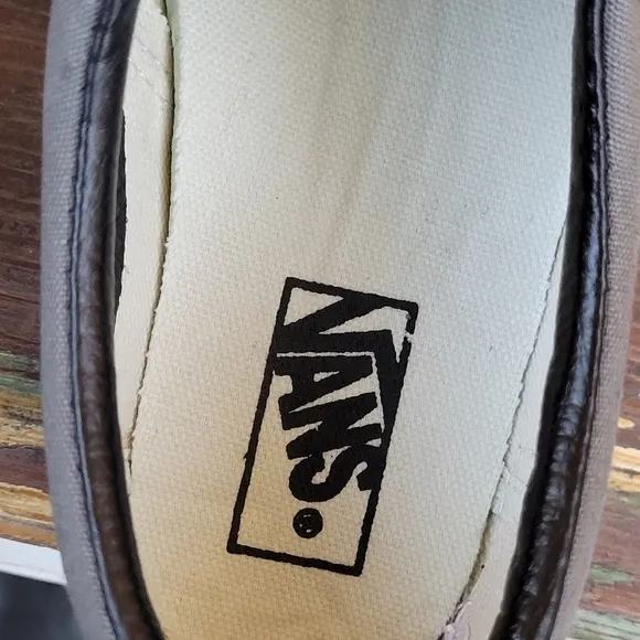Vans Canvas Black Gray Skater Low Top Lace Shoes Youth Sz 1.5