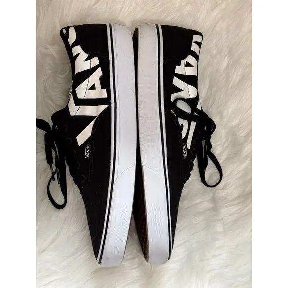 Vans Doheny Big Logo Men's Black Canvas Sneakers Size 11