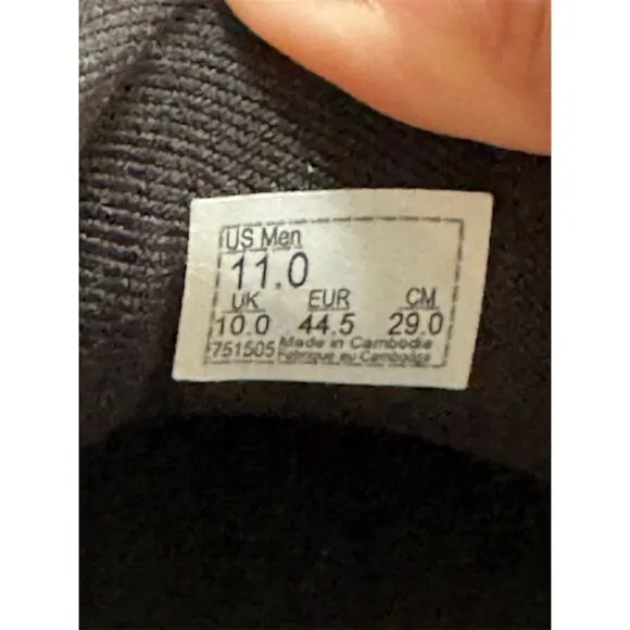 Vans Doheny Big Logo Men's Black Canvas Sneakers Size 11