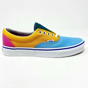 Vans Era (Canvas) Multicolor Bright Orange Blue White Mens Shoes