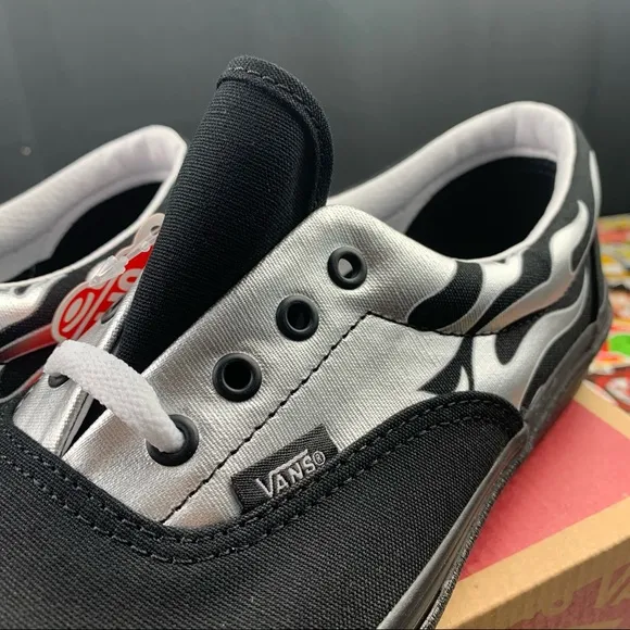 Vans Era Silver Metallic Flame 8.5 Womens / 7 Youth