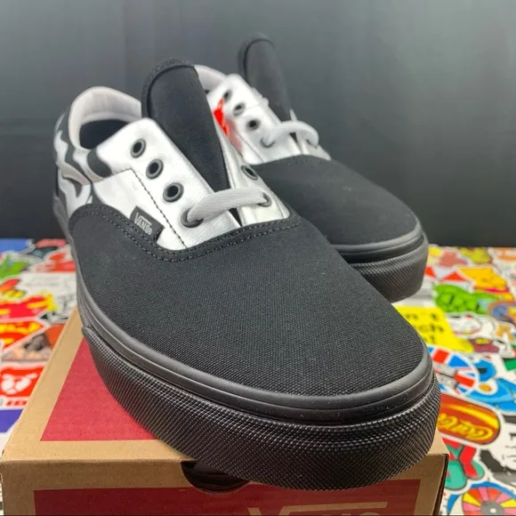 Vans Era Silver Metallic Flame 8.5 Womens / 7 Youth