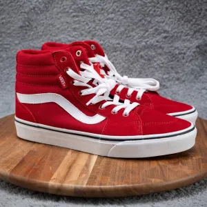 Vans Filmore Hi Suede Canvas Chili Pepper Skater Red VN0A5KXTCPE Men’s Size 8