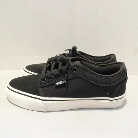 Vans Men's Chukka Low Pro Raven Black Marshmallow Canvas Suede shoes Size 6.5