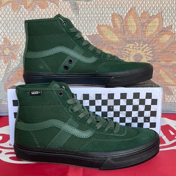Vans Men’s Crockett HighDark Green/BlackVN0A5JIG3MZsneakers