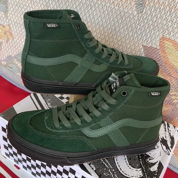Vans Men’s Crockett HighDark Green/BlackVN0A5JIG3MZsneakers