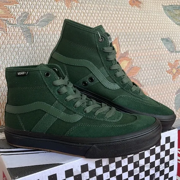 Vans Men’s Crockett HighDark Green/BlackVN0A5JIG3MZsneakers