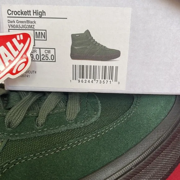 Vans Men’s Crockett HighDark Green/BlackVN0A5JIG3MZsneakers