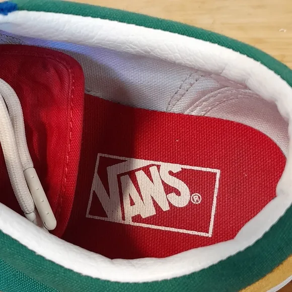 VANS Mens Size 8.5 Old Skool Primary Block Color Suede Skater Boat Shoes