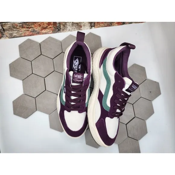 Vans Men's UltraRange Neo Vr3 Skate Trail Shoes Marshmallow Purple Teal Size 10