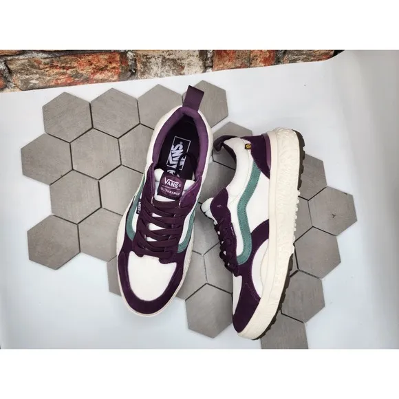 Vans Men's UltraRange Neo Vr3 Skate Trail Shoes Marshmallow Purple Teal Size 10