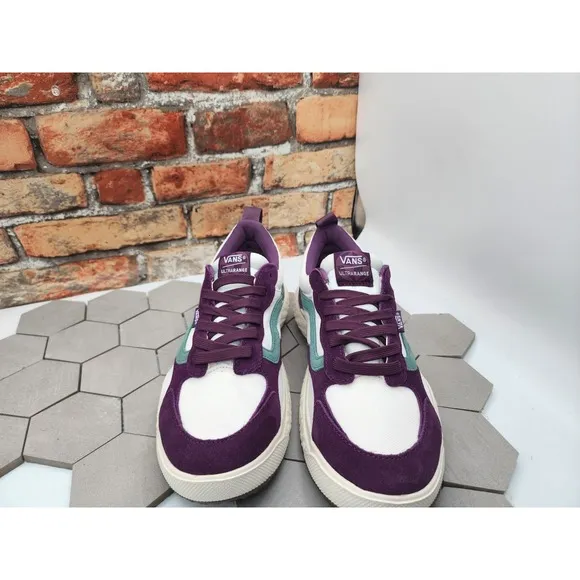 Vans Men's UltraRange Neo Vr3 Skate Trail Shoes Marshmallow Purple Teal Size 10