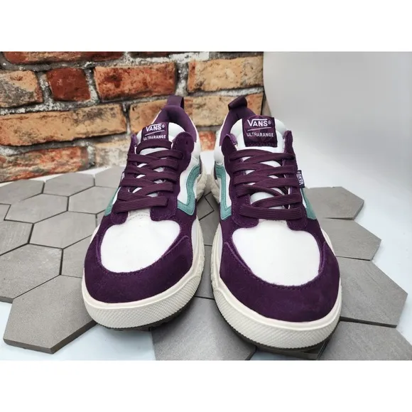 Vans Men's UltraRange Neo Vr3 Skate Trail Shoes Marshmallow Purple Teal Size 10