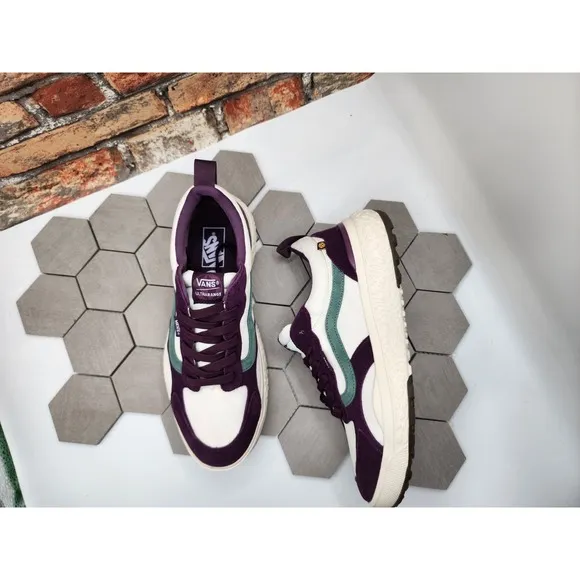 Vans Men's UltraRange Neo Vr3 Skate Trail Shoes Marshmallow Purple Teal Size 10