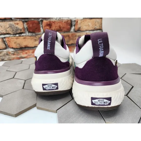Vans Men's UltraRange Neo Vr3 Skate Trail Shoes Marshmallow Purple Teal Size 10