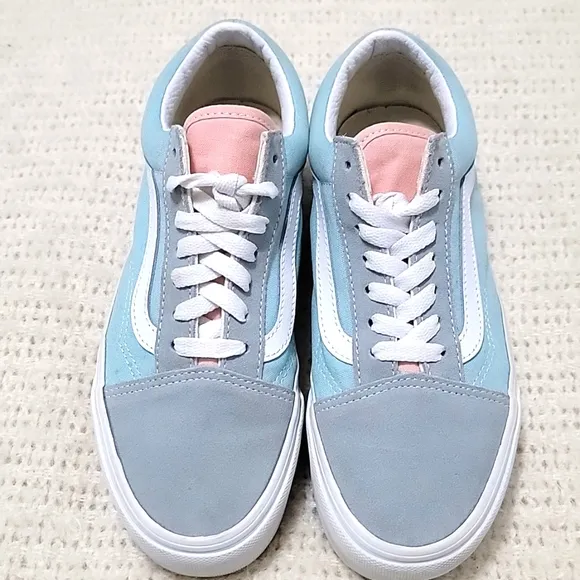 Vans OFF THE WALL Color Block Old Skool Platform Shoes Pastel