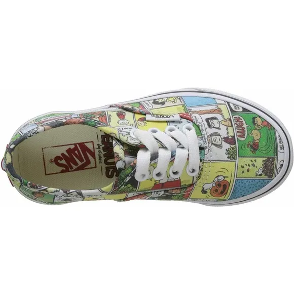 Vans Off The Wall Kids X Peanuts Comics Authentic Skate Shoes