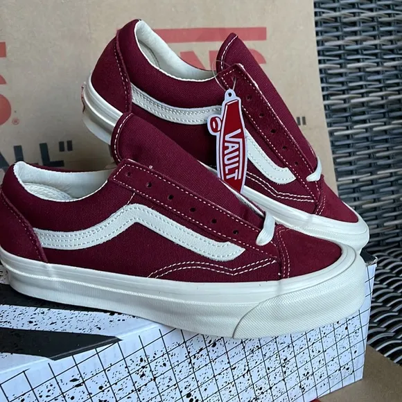 Vans Og Style 36 Lx Suede/Canvas Pomegranate/Classic White WMNS