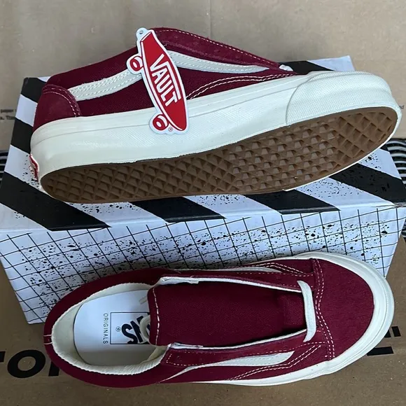Vans Og Style 36 Lx Suede/Canvas Pomegranate/Classic White WMNS