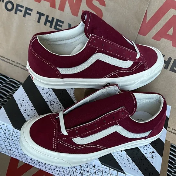 Vans Og Style 36 Lx Suede/Canvas Pomegranate/Classic White WMNS