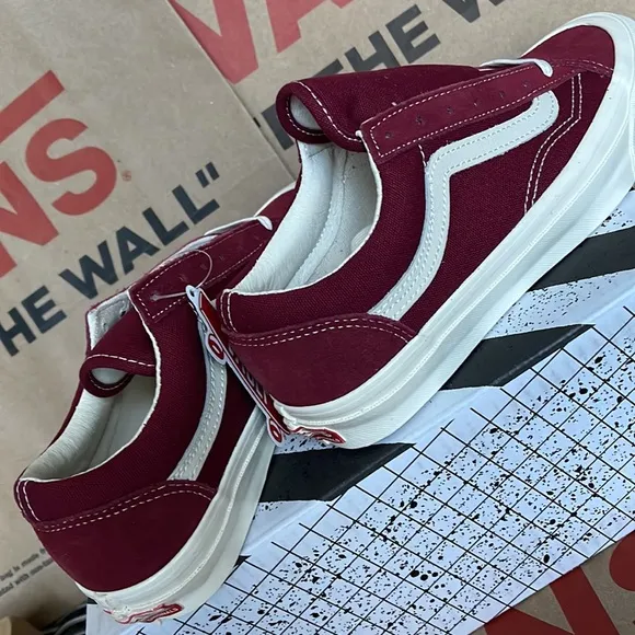 Vans Og Style 36 Lx Suede/Canvas Pomegranate/Classic White WMNS