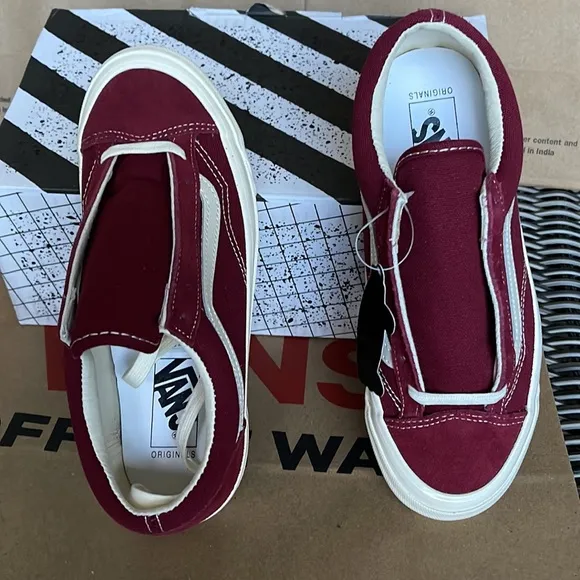 Vans Og Style 36 Lx Suede/Canvas Pomegranate/Classic White WMNS