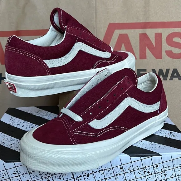 Vans Og Style 36 Lx Suede/Canvas Pomegranate/Classic White WMNS