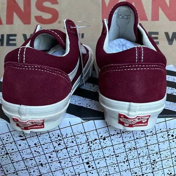 Vans Og Style 36 Lx Suede/Canvas Pomegranate/Classic White WMNS